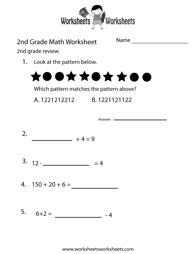 2nd Grade Printable Worksheets