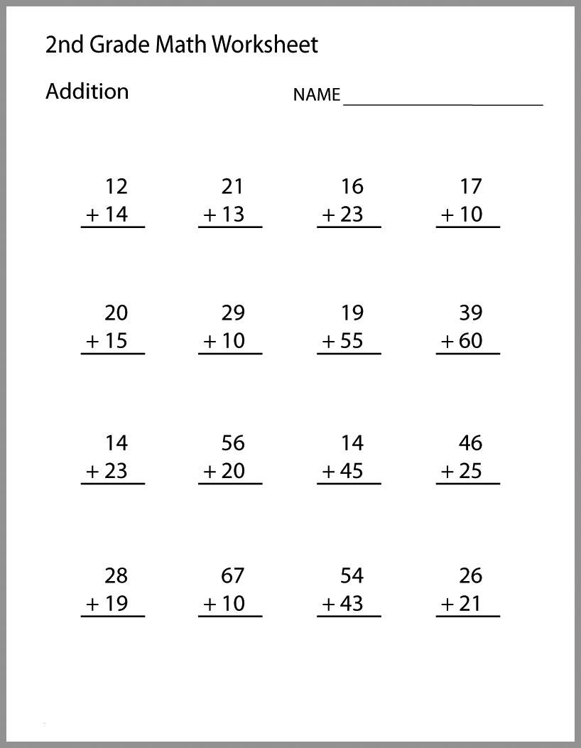 2nd Grade Math Worksheets
