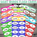 2Nd Grade Sight Words Printable Flash Cards Printable