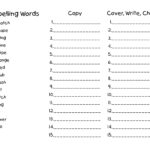 2nd Grade Spelling Worksheets Best Coloring Pages For Kids