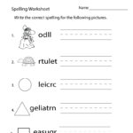 2nd Grade Spelling Worksheets Best Coloring Pages For Kids