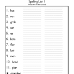 2nd Grade Spelling Worksheets Best Coloring Pages For Kids