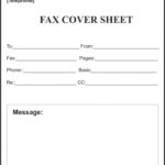 4 Free Printable Blank Fax Cover Sheet Template In 2020
