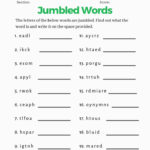 4th Grade Grammar Worksheets Pdf In 2020 Jumbled Words