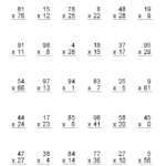 4th Grade Multiplication Worksheets Best Coloring Pages
