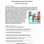 4th Grade Reading Comprehension Worksheets Multiple Choice