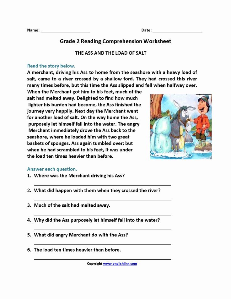 Free Comprehension Worksheets