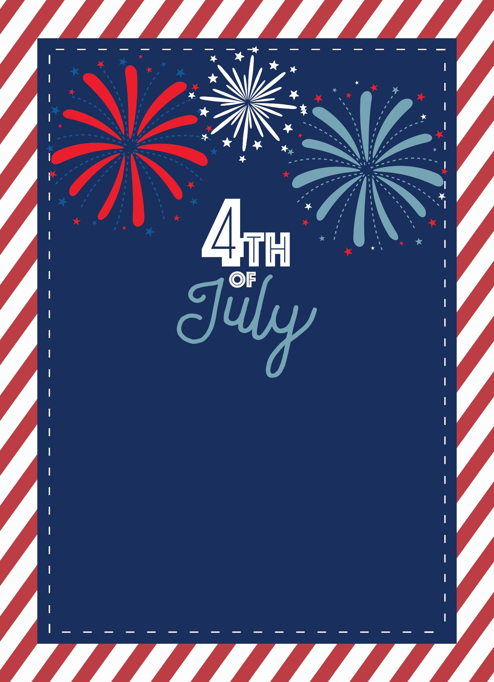 Free Printable 4th Of July Invitations