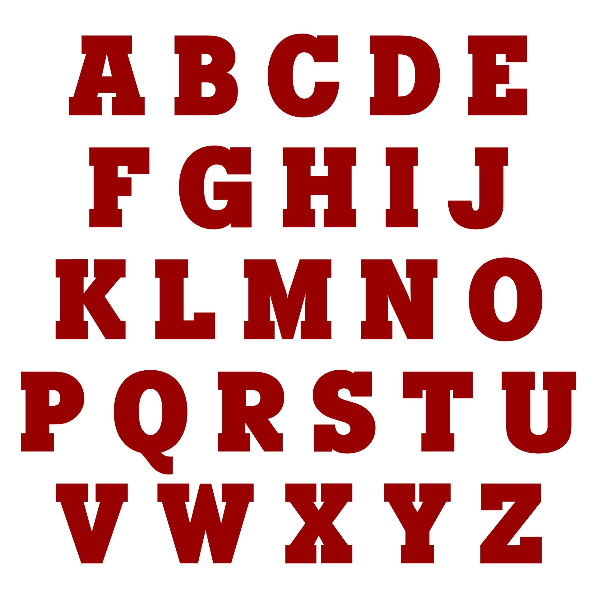 4 Free Printable Letters