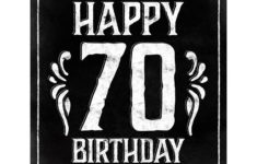 70th Birthday Decorations Printable Happy 70th Birthday