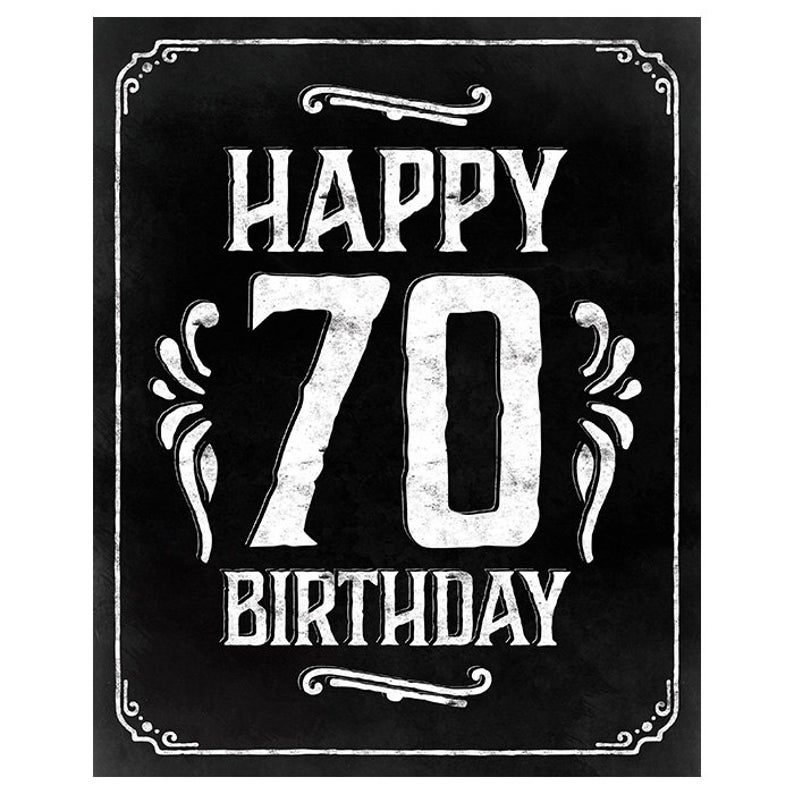 Free Printable 70th Birthday Signs