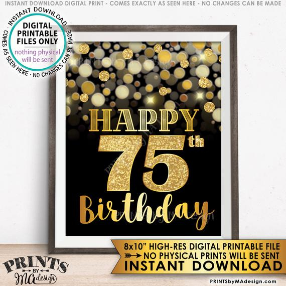 Free Printable 75th Birthday Cards