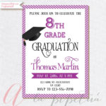 8th Grade Graduation Invite Printable Graduation Invitation