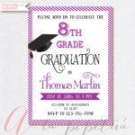 8th Grade Graduation Invite Printable Graduation Invitation