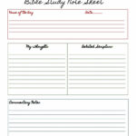 9 Best Printable Bible Study Notes Printablee