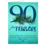 90th Birthday Template Cards Zazzle