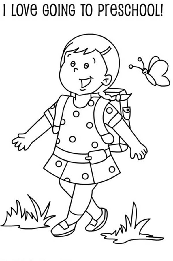 First Day Of School Coloring Pages