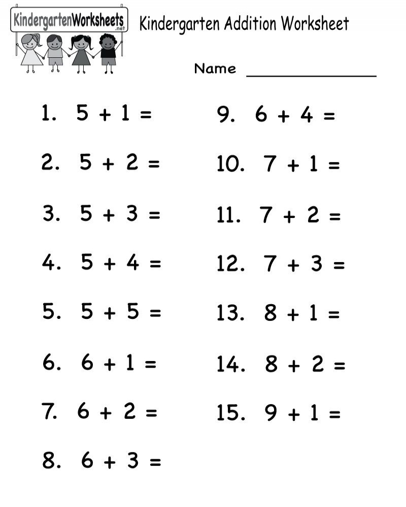 Kindergarten Math Worksheets