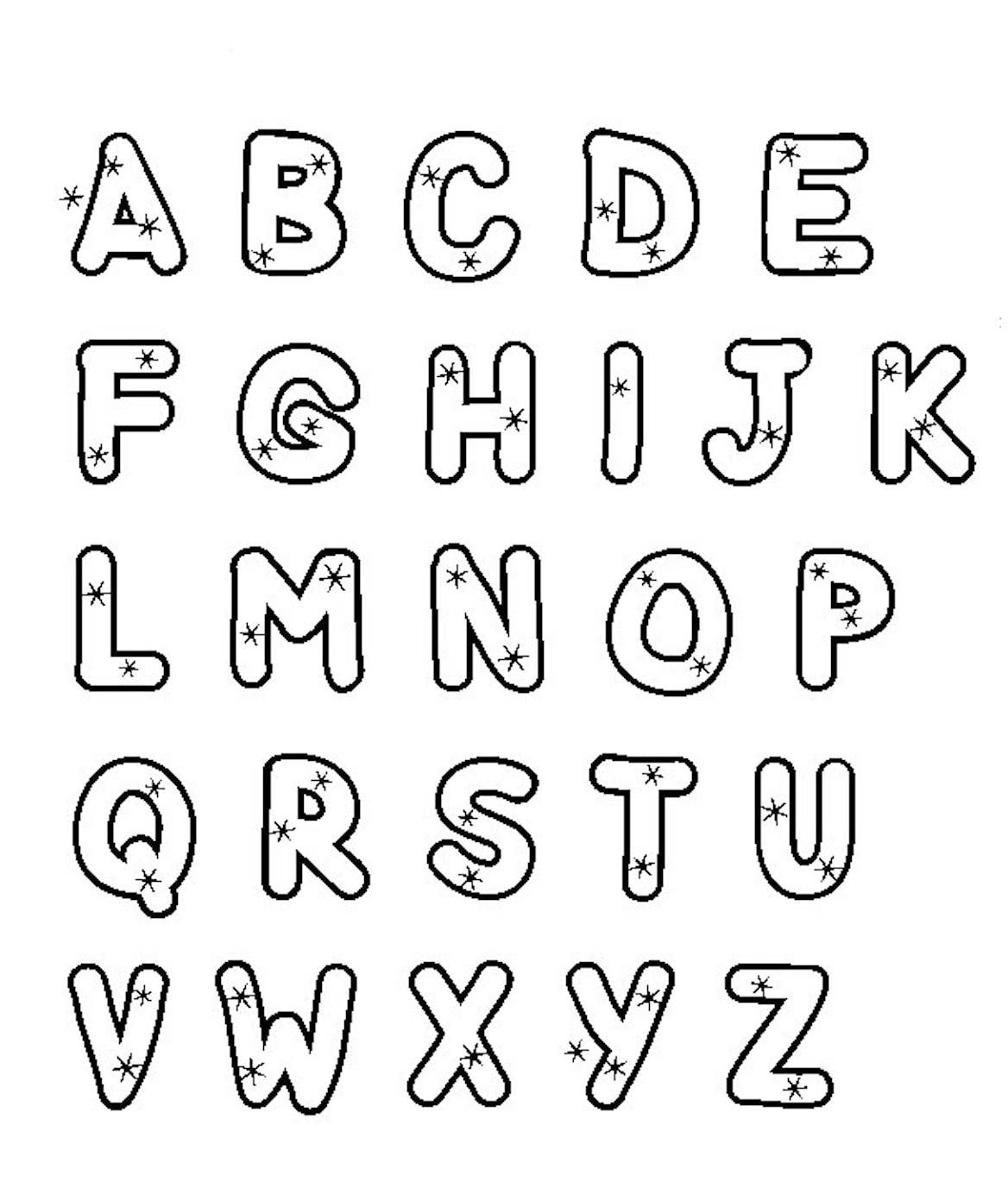 Alphabet Coloring Pages