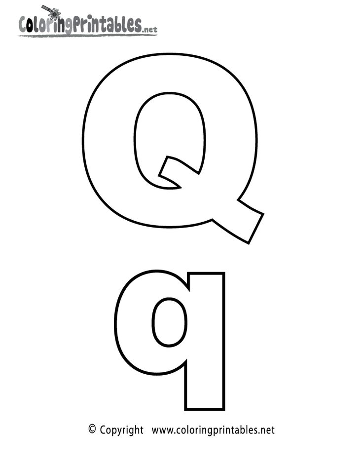 Letter Q Free Printable