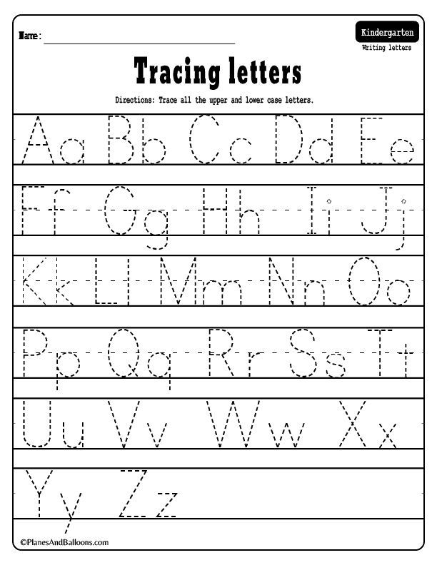 Alphabet Tracing Worksheets A Z Free Printable PDF