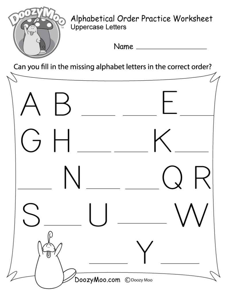 Alphabet Worksheets Print AlphabetWorksheetsFree
