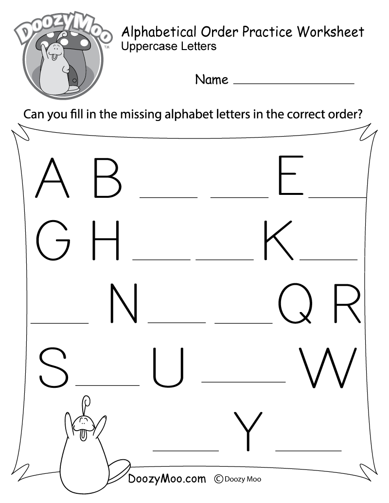 Alphabet Worksheets