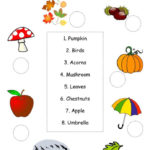 Autumn Fall Worksheet English Esl Worksheets For Distance