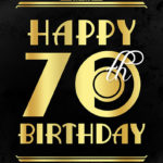 Birthday Decorations Happy 70th Birthday Printable Sign