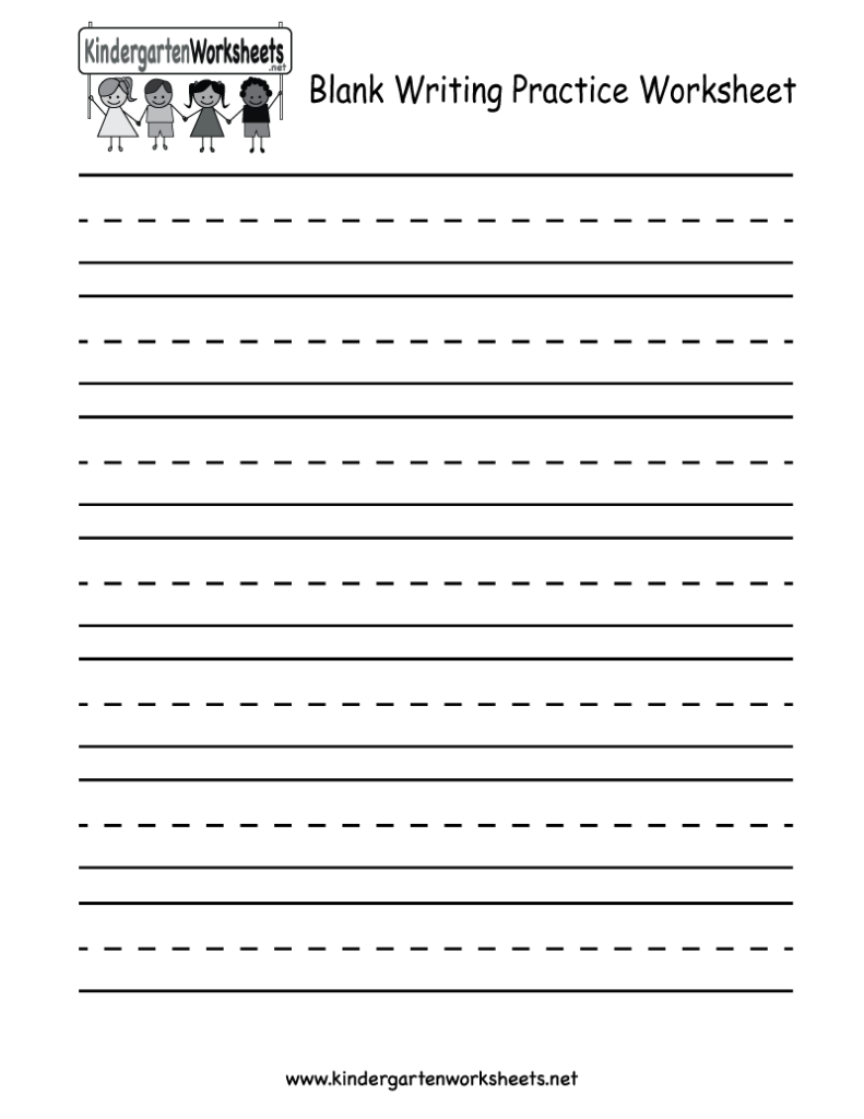 Writing Worksheets For Kindergarten