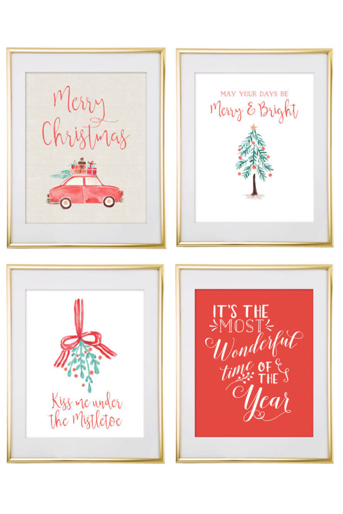 Christmas Free Printable Wall Art Download Free