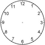 Clock Face With Minutes Printable Learning Printable