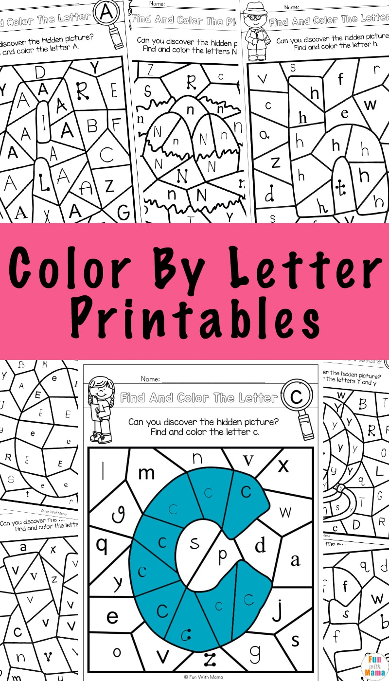 Color By Letter Worksheets