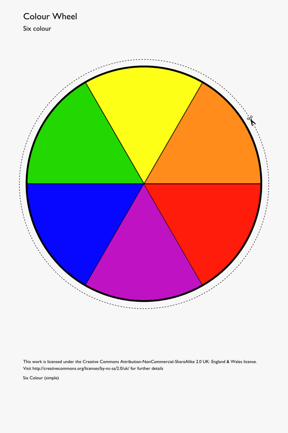 Color Wheel Printable