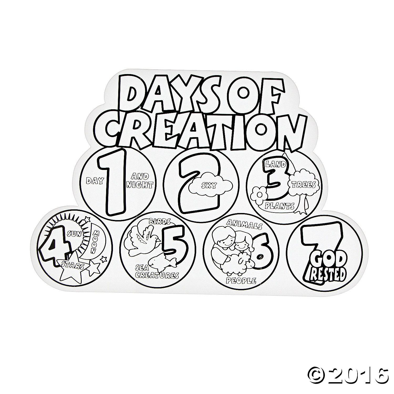 Free Printable 7 Days Of Creation