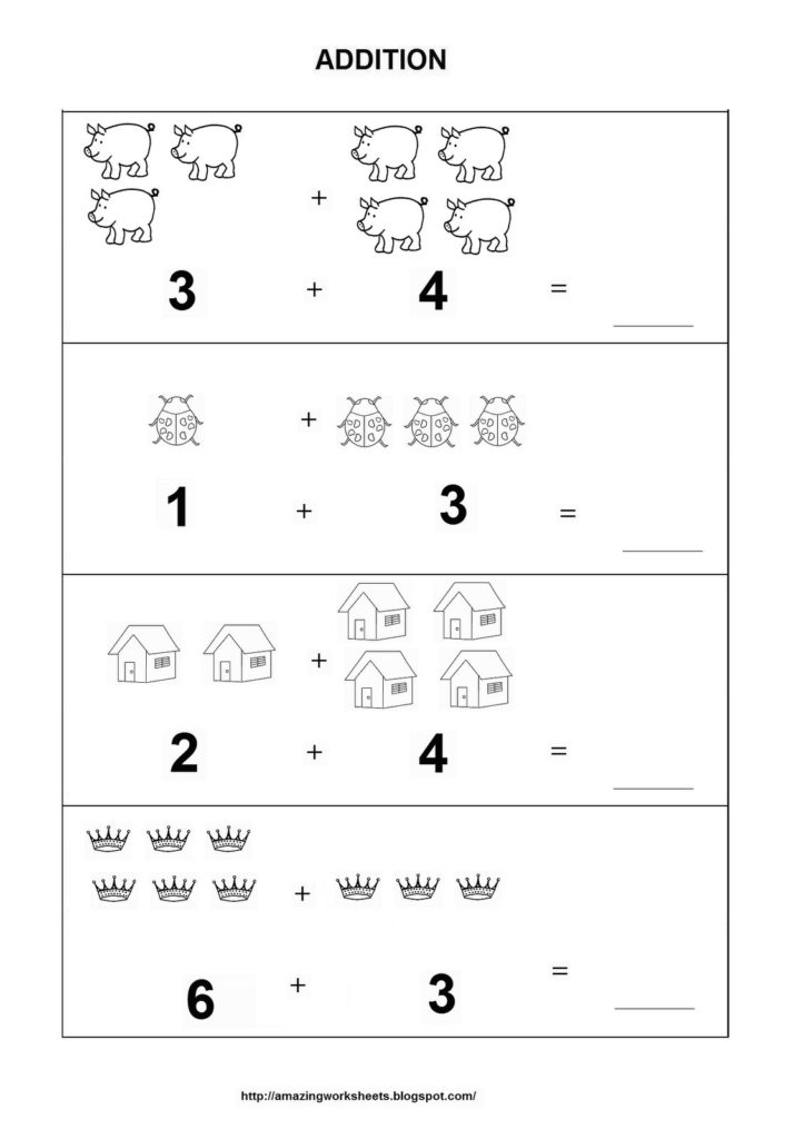 Preschool Addition Worksheets