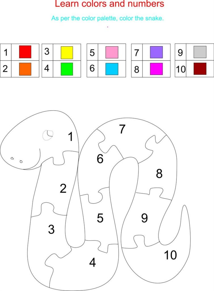 Learning Colors Worksheets