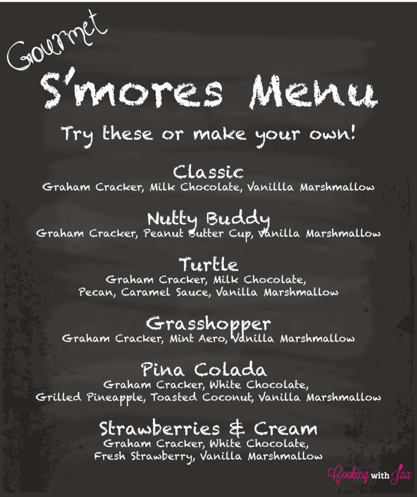 Cooking With Jax Gourmet S Mores Free Printable