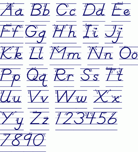 Free Printable D'nealian Handwriting Worksheets