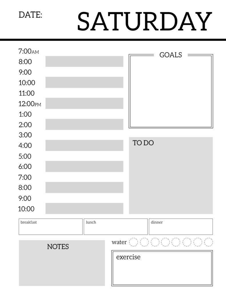 Free Printable Daily Planner