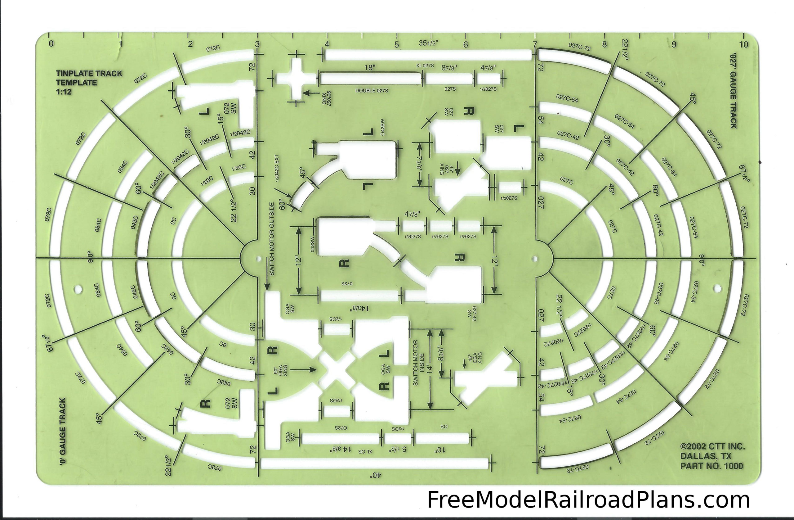 Free Printable N Scale Track Templates