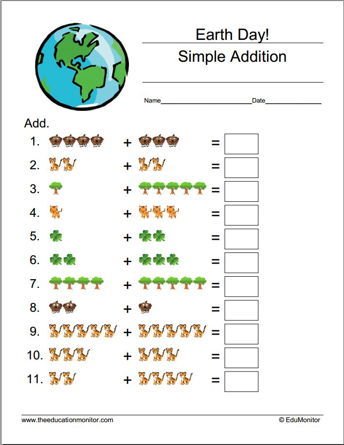 Earth Day Worksheets Printables