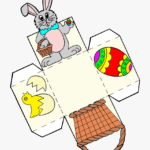 Easter Egg Basket Template Clipart Png Download Easter