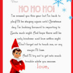 Elf On The Shelf Letter Templates To Print Search