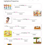 English Worksheets Grade 1 I Prepositions Key2practice