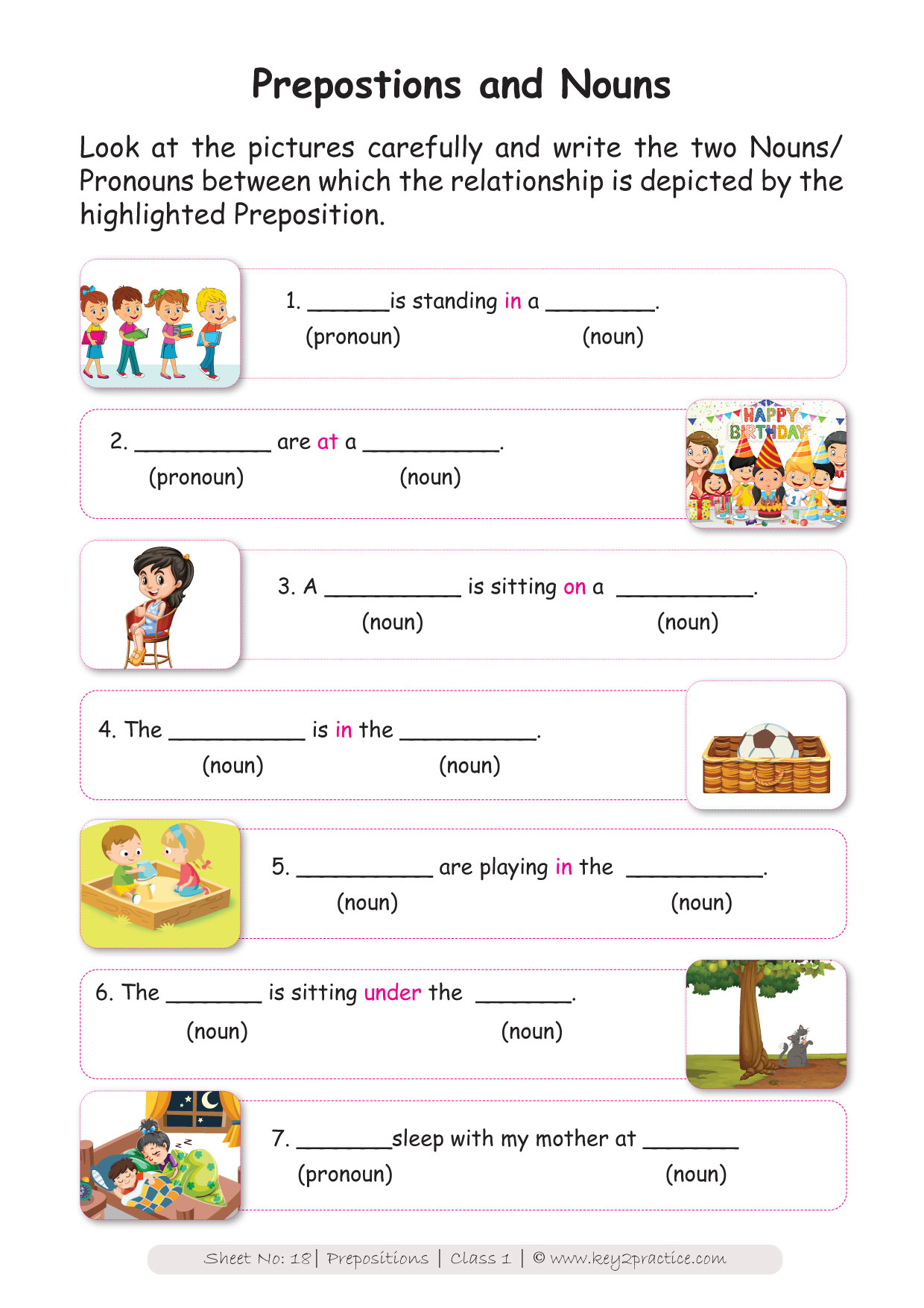 Worksheets For Grade 1 English