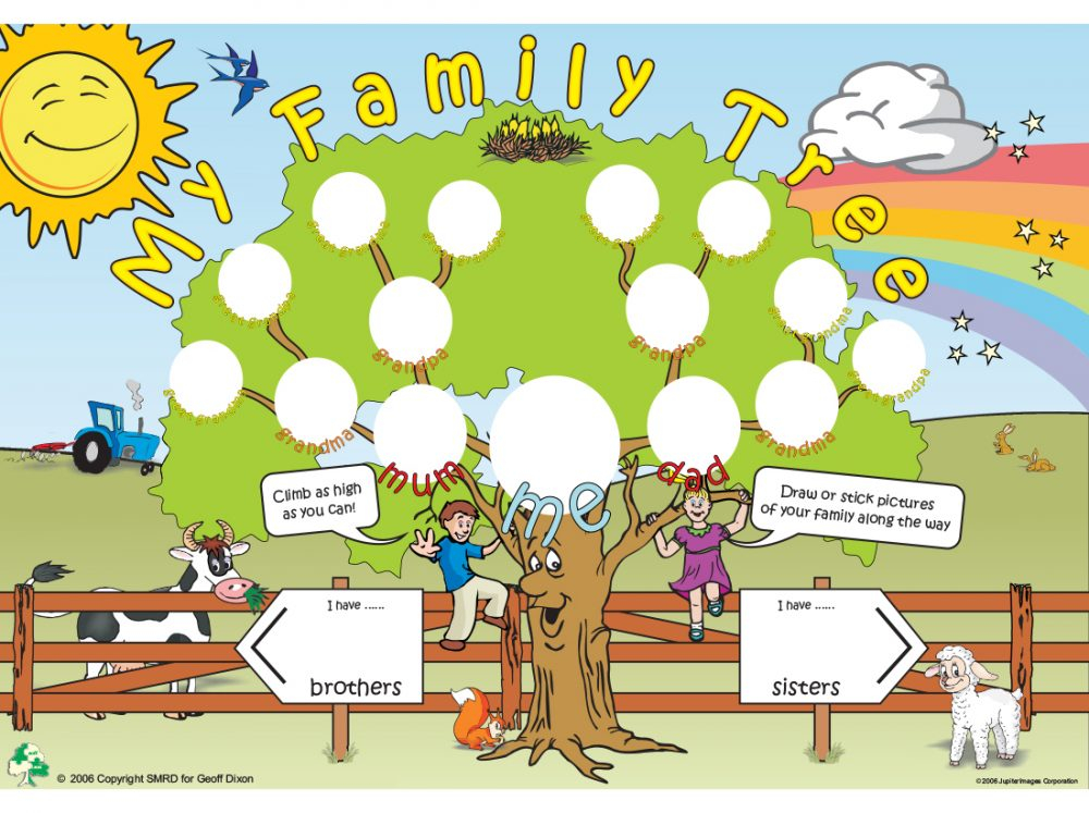 Family Tree Template For Kids