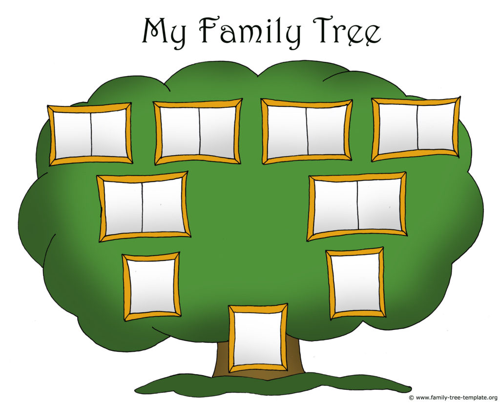 Family Tree Template For Kids