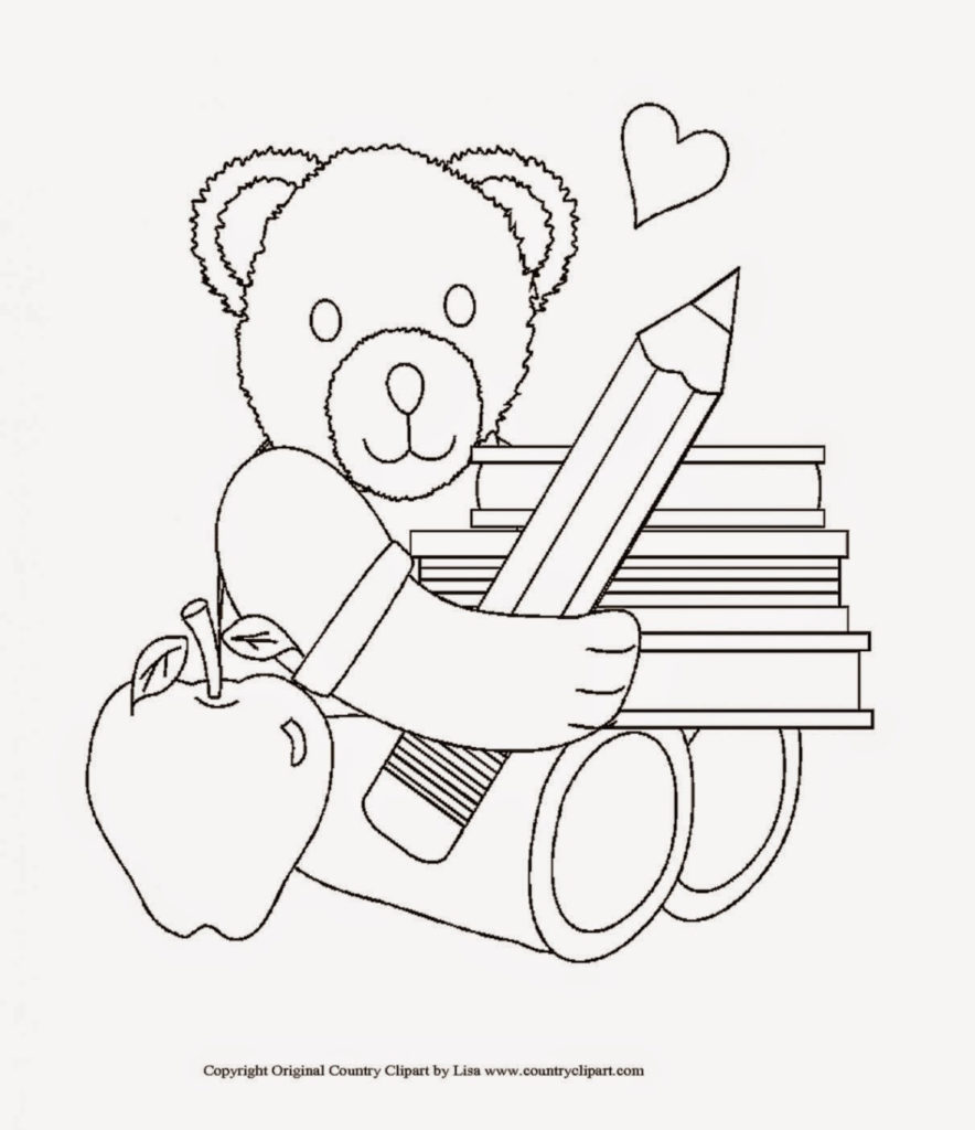 First Day Of School Coloring Pages Kidsuki