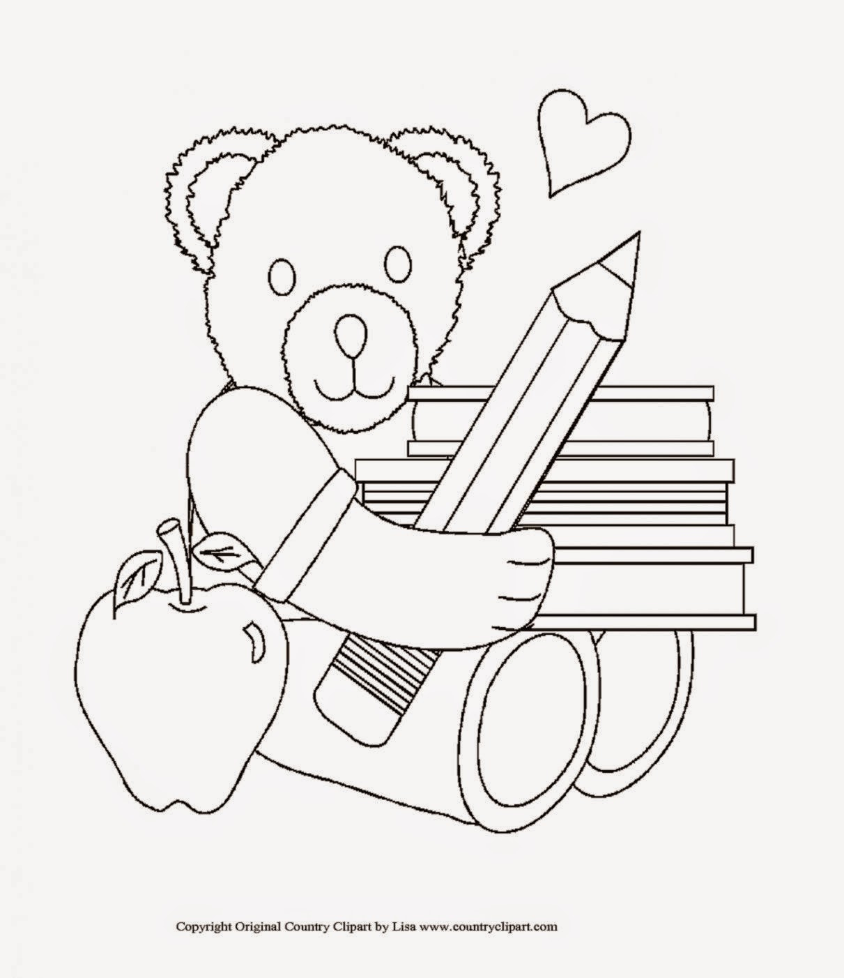 First Day Of School Coloring Pages